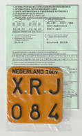 License Plate-nummerplaat-Nummernschild Moped-wheelchair Nederland-the Netherlands 2009 - Number Plates