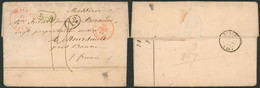 Précurseur - LAC Datée De Wavre (1844, Commande De Vins) + Griffe Ambulant B.3.R. > Mersault (Propriétaire En Vins) + - 1830-1849 (Belgio Indipendente)