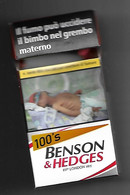 Tabacco Pacchetto Di Sigarette Italia - Benson & Hedges 100s N.2 Da 20 Pezzi - Vuoto - Zigarettenetuis (leer)