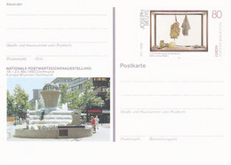 DORTMUND EUROPA FOUNTAIN, PAINTING, PC STATIONERY, ENTIER POSTAL, 1993, GERMANY - Postcards - Mint