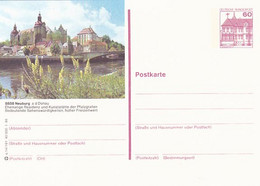 NEUBURG A D DONAU TOWN, CASTLE, PC STATIONERY, ENTIER POSTAL, 1986, GERMANY - Postcards - Mint