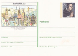 STUTTGART PHILATELIC EXHIBITION, EUROPA CEPT- ALBERTUS MAGNUS, PC STATIONERY, ENTIER POSTAL, 1981, GERMANY - Postcards - Mint