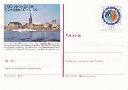 DUSSELDORF IFSDA CONGRESS, HOROSCOPE, PC STATIONERY, ENTIER POSTAL, 1983, GERMANY - Postcards - Mint