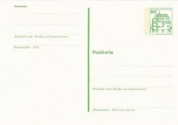 CASTLE, PC STATIONERY, ENTIER POSTAL, UNUSED, GERMANY - Postcards - Mint