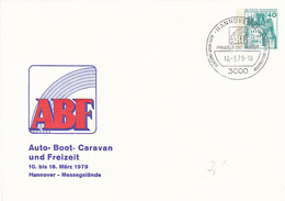 COMPANY ADVERTISING, CASTLE, COVER STATIONERY, ENTIER POSTAL, 1979, GERMANY - Enveloppes - Oblitérées