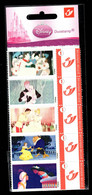 Belgique - Duostamp - Disney , Les Princesses - Neuf , Feuillet Complet De 5 Timbres Sous Blister D'origine - Altri & Non Classificati