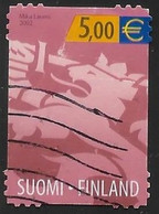 SUOMI FINLAND 2002 COAT OF ARMS LAUNIS DESIGN USED MI 1608 SN 1172 YT 1558 SG 1670 - Used Stamps