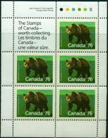 -Canada-1989-"Grizzly Bear Pane" MNH (**) - Heftchenblätter