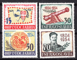 Yugoslavia Republic 1954 Mi#751-754 Mint Never Hinged - Ongebruikt