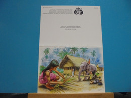 Carte  Postale Illustrée Par M.Marlier ( Martine )  Pour Le Skri Lanka - Martine