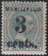 1899-645 CUBA USA OCCUPATION 1899 PUERTO PRINCIPE. 5ª ISSUE. 3c S. 2ml. FORGUERY. - Other & Unclassified