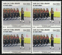 India 2022 Women In Indian Army  Block Of 4 MNH As Per Scan - Andere & Zonder Classificatie