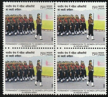 India 2022 Women In Indian Army  Block Of 4 MNH As Per Scan - Altri & Non Classificati