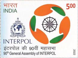 India 2022 90th General Assembly Of INTERPOL MNH As Per Scan - Altri & Non Classificati