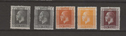 1916 MNH New Zealand Mi 150-54 Postfris** - Unused Stamps