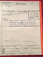 Message Bone 3é R Maritime Militaire Militaria Document-☛Autorité Premar 4-second Maitre Timonier-Toulon Radio Diffusion - Radiodiffusion