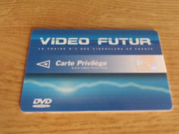 VIDEO FUTUR  / Carte Privilège  Ttb - Abbonamento