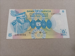 Billete De Uganda De 5 Schiling, Serie A, Año 1977, UNC - Uganda