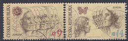 CZECH REPUBLIC 76-77,used,falc Hinged - Gebraucht