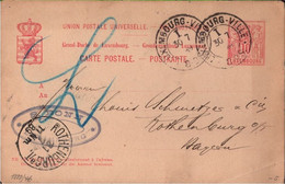 ! Lot Von 7 Ganzsachen Aus Luxemburg, Luxembourg 1889-1913 - Entiers Postaux