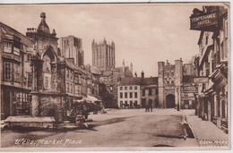 Pre 1910 Postcard Of Market Place, Wells, Somerset.  Unused   Undivided Back - Wells