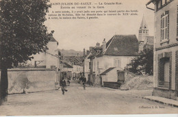 (89) SAINT-JULIEN-DU-SAULT . La Grande Rue  . Entrée En Venant De La Gare - Saint Julien Du Sault