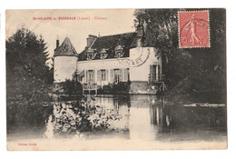 CPA -LOIRET-45-Saint-Hilaire-sur-Puiseaux CHATEAU CIRCULEE  MARS 1907 BE - Ouzouer Sur Loire