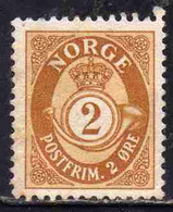 NORWAY NORGE NORVEGIA NORVEGE 1882 1893 1890 POST HORN AND CROWN 2o MNH - Neufs