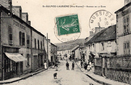 Saint-Sulpice-Lauriere (Hte-Vienne) -  Avenue De La Gare - CPA - Lauriere