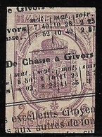 France. Timbres Pour Journaux N°1a Lilas Foncé, Oblitéré Cote 100€. - Zeitungsmarken (Streifbänder)