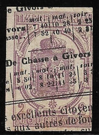 France. Timbres Pour Journaux N°1a Lilas Foncé, Oblitéré Cote 100€. - Giornali