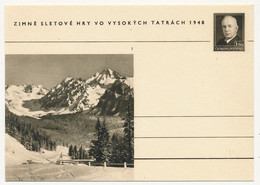TCHECOSLOVAQUIE - Carte Postale (entier Postal) - TATRACH 1948 - Cartoline Postali