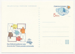 TCHECOSLOVAQUIE - Carte Postale (entier Postal) - Praga 88 - Journée De L'Union Postale Universelle - Neuve - Postcards