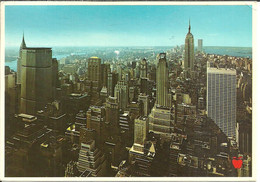 New York City (N.Y., USA) Skyline Pan Am Building, Chrysler Building And The Twin Towers Of The World Center - Chrysler Building