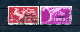 1950-52 Trieste Zona A Espressi S6/7 Usati, Serie Democratica - Express Mail