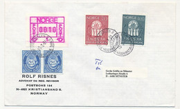 NORVEGE - Lot 8 Enveloppes Diverses, Affranchissements Composés Avec étiquettes ATM - Lettres & Documents