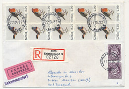 NORVEGE - Lot 12 Enveloppes Diverses, Affranchissements Composés, Dont 1 Valeur Déclarée - 1982 - Cartas & Documentos