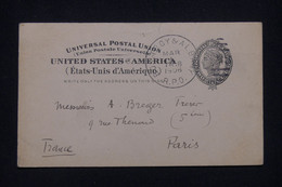 ETATS UNIS - Entier Postal De Boston Pour Paris En 1906 - L 139045 - 1901-20