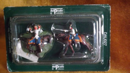 Figurines Delprado Deux Cavaliers En Plomb De La Bataille D'Austerlitz.  DAU027. - Soldatini Di Piombo