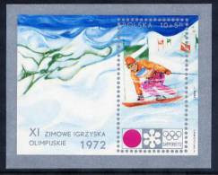 POLAND 1972 Winter Olympics  Block  MNH / ** . Michel Block 49 - Nuevos