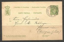 LUXEMBURG. 1901. CARD. MONDORF LES BAINS POSTMARK. - 1895 Adolfo De Perfíl