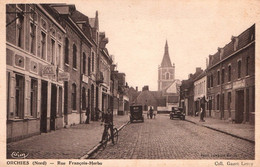 Orchies - La Rue François Herbo - Café Scoliège - Débit De Tabac Tabacs - Orchies