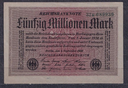 Germany - 1923 - 50 000 000 Mark  - Wmk  Small Crucifera Blassoms.. R108b.. UNC - 50 Mio. Mark