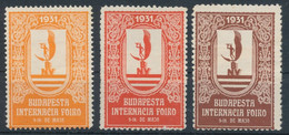 1931. International Fair In Budapest - Cinderellas - Commemorative Sheets