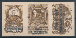 1933. IX. Stamp Collectors' Day I. Spelling Exhibition Budapest - Commemorative Sheet On Cardboard - Commemorative Sheets