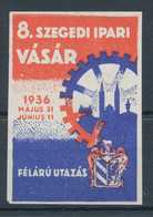 1936. 8th Industrial Fair In Szeged - Feuillets Souvenir