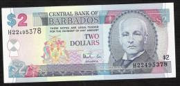 BARBADOS  P54b  2 DOLLARS  1999  #H22   Signature 4     UNC. - Barbades