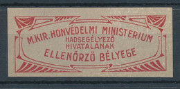 1940. Control Stamp Of H. Roy. Ministry Of Defence's Military Aid Office - Feuillets Souvenir