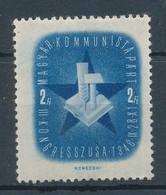 1946. III. Congress Of The Hungarian Communist Party - Commemorative Stamp 2Ft - Feuillets Souvenir