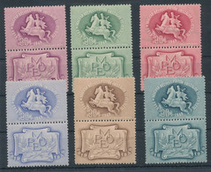 1949. 6 Commemorative Stamps Issued For The 30th Anniversary Of The National Association Of Hungarian Stamp Collectors - Feuillets Souvenir